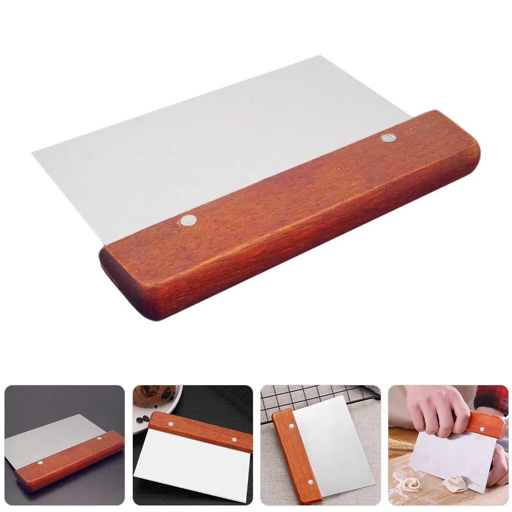 Food Processing Scraper ELAYARD 2Pcs Food Scraper with Handle Stainless Steel Dough Cutter for ...