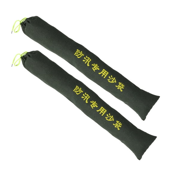 ELAYARD 2Pcs Heavy Duty Canvas Sandbags for Flood Prevention Home Door Water Barrier Green