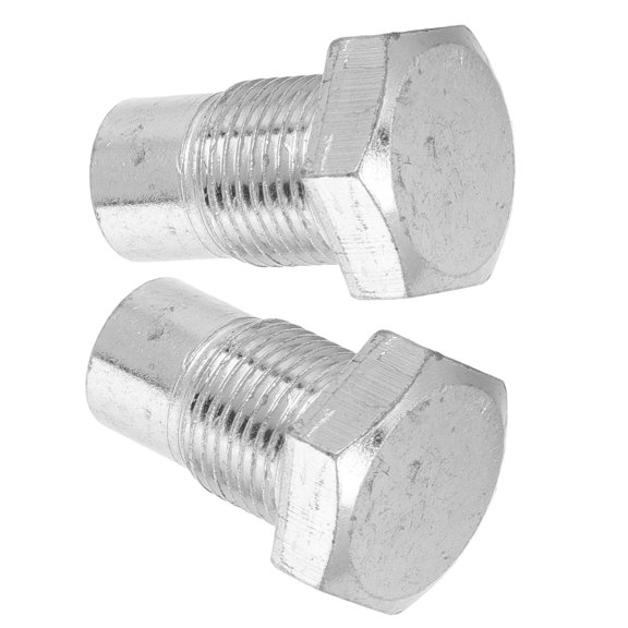 ELAYARD 2Pcs Floor Jack Top Cover Bolts Plated Silver Replacement Screws with Optimized Design for Even Pressure Distribution