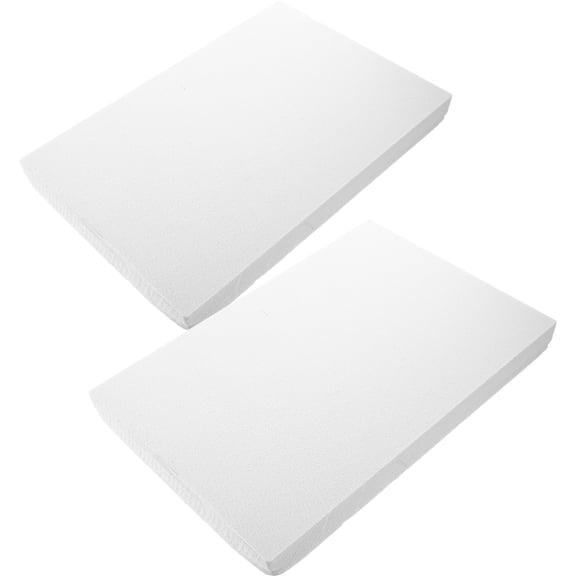 ELAYARD 2Pcs PVC Foaming Board for Model DIY Material White Foam for Educational Use by Students
