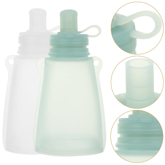 ELAYARD 2Pcs Breastmilk Storage Bags for Freezer and Fridge Assorted Color Lightweight for Outdoor Use