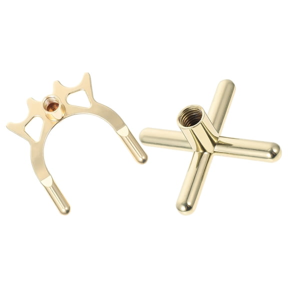 ELAYARD 2Pcs Sleek Copper Pool Cue Bridge Stick for Professional Billiards Use