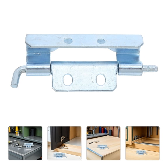 ELAYARD 2-Pack Heavy Duty Industrial Panel Hinges with Hidden Design, Iron Construction for Garage and Cabinet Doors