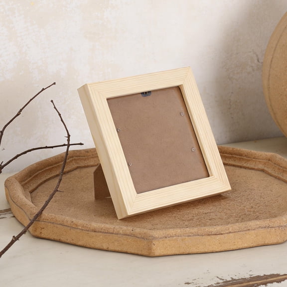 ELAYARD 2Pcs Khaki Wood Multipurpose Cd Dvd Storage Frame for Collector Display and Home Wall Art Decoration