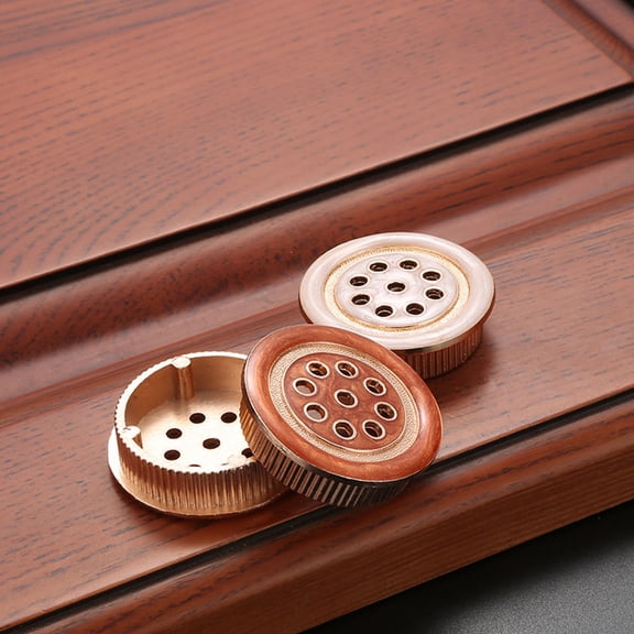ELAYARD 2Pcs Multi Color Zinc Alloy Round Ventilation Device for Cabinet Air Circulation