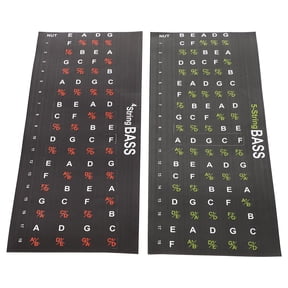 ELAYARD 2-Pack Lightweight Guitar Fretboard Note Stickers in Assorted Colors, Easy to Apply Musical Accessories