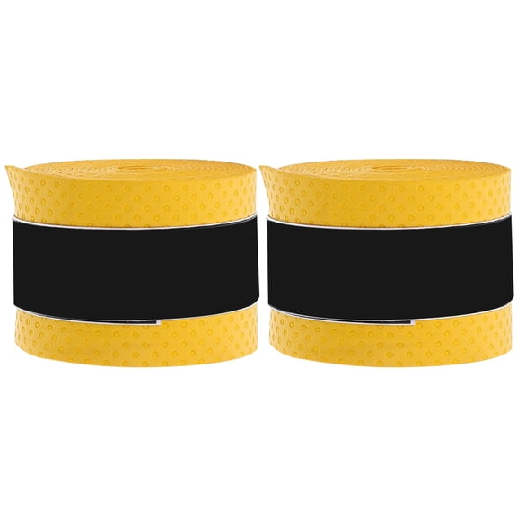 ELAYARD 2Pcs Drumstick Accessories Yellow PU Wrap Tape for Drum Kit Shockproof Grip