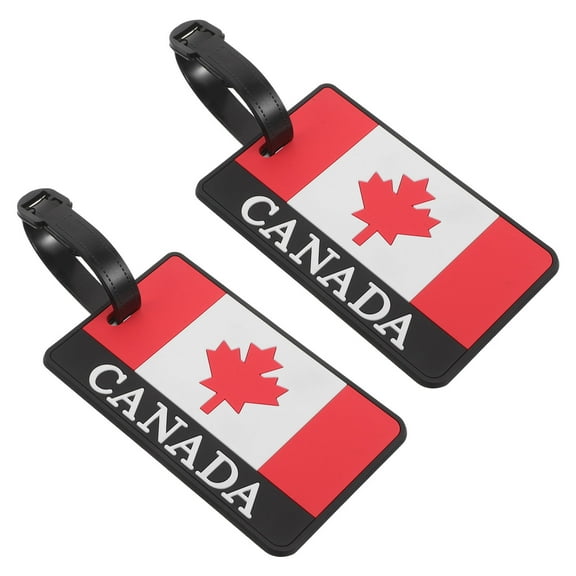 ELAYARD Canadian Flag Luggage Tags - PVC Identifier Accessories