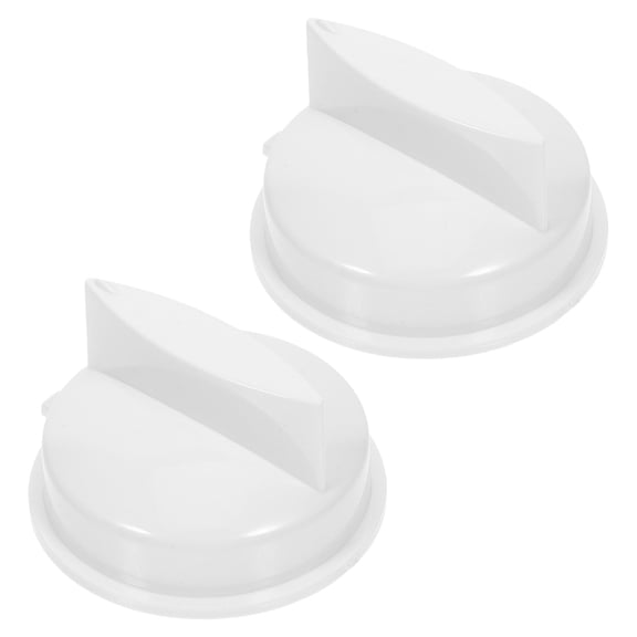 ELAYARD 2Pcs Microwave Oven Dial White Plastic Replacement Knob for Easy Temperature Control