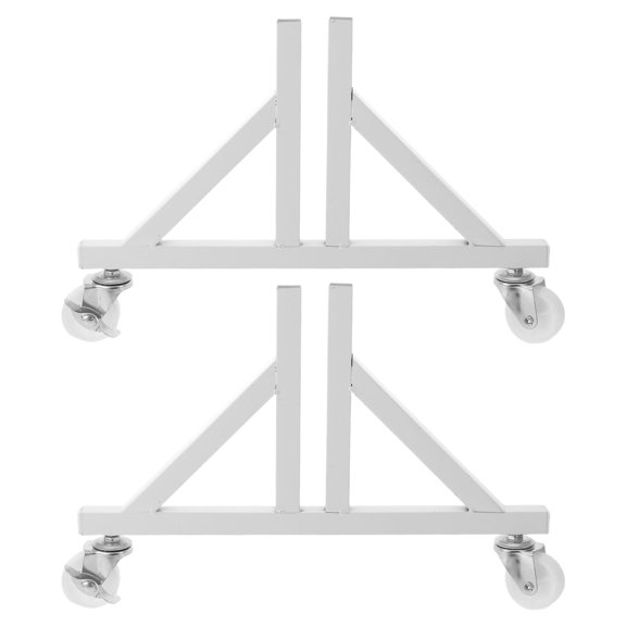 ELAYARD 2Pcs Mobile Pegboard Stand with Swivel Caster Base for Easy Workspace Repositioning