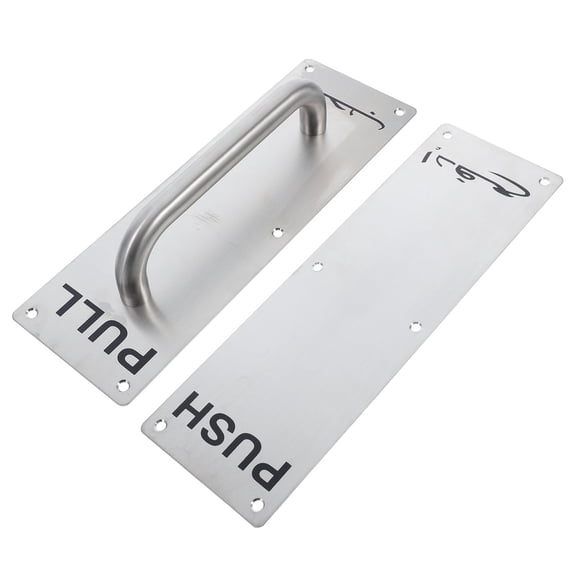 ELAYARD 2Pcs Sliding Barn Door Handle Stainless Steel Pull Push Plate for Residential and Commercial Doors