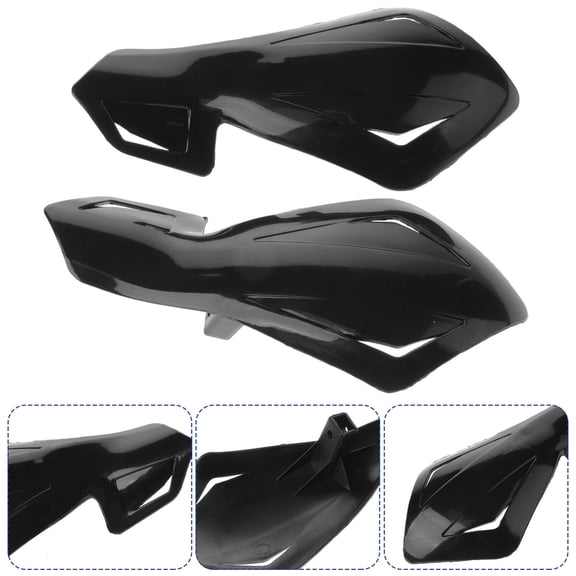 ELAYARD 2Pcs Motorcycle Hand Guards Replacement Black Stable Material with Easy Installation