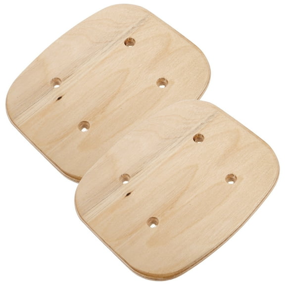 ELAYARD 2Pcs Unfinished Wooden Skateboard Decks Light Yellow for Drift and Street Skateboards