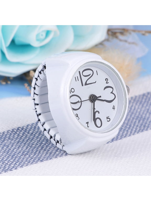 2Pcs Unique Finger Watch Ring with Chic Design and Accurate Timekeeping