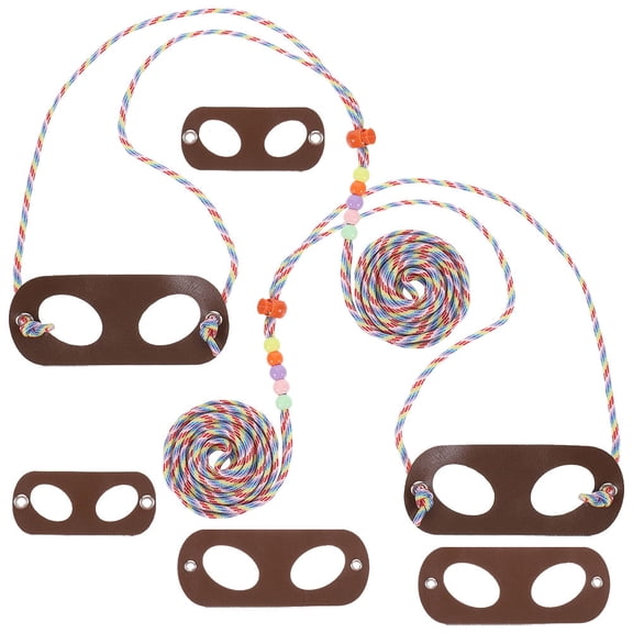 ELAYARD 2Pcs Wear Resistant Brown Bearded Dragon Leash Adjustable Strap for Safe Walks