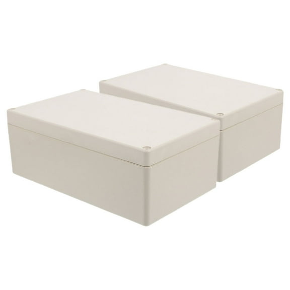 ELAYARD 2Pcs Reinforced Plastic Outdoor Junction Box Weatherproof Cover for Electrical Connection Storage