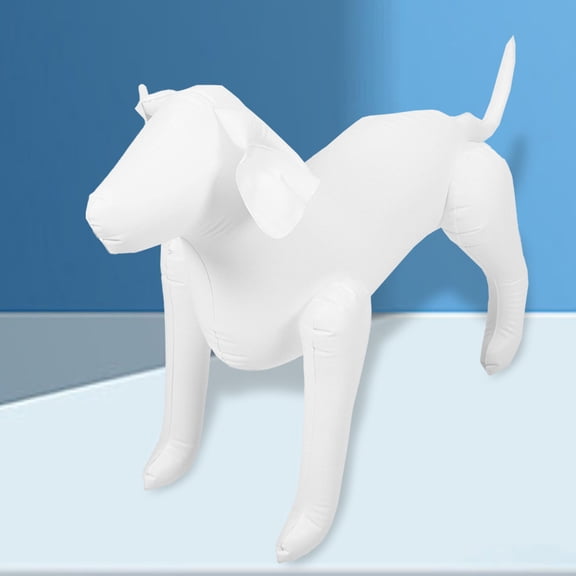 ELAYARD Inflatable Standing Dog Model PVC Assorted Colors for Home Decor and Display, Set of 2 Pieces