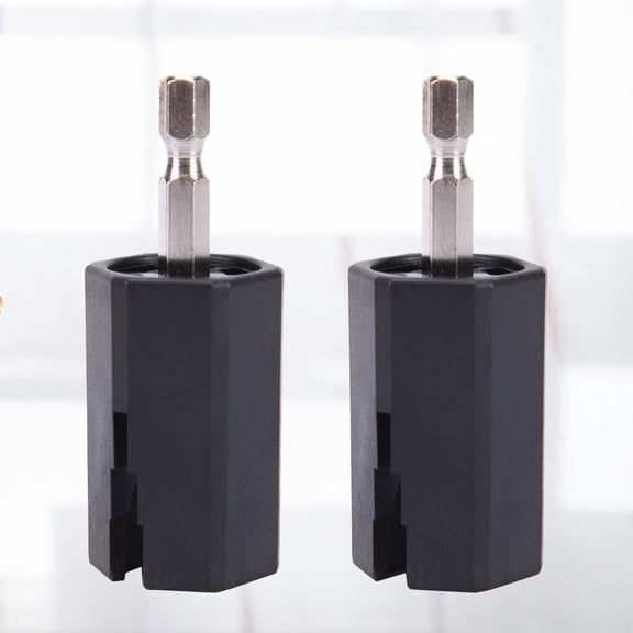 ELAYARD 2Pcs Black Guitar Winder Drill Plug with Pin Puller Suitable for Guitar Banjo Mandolin