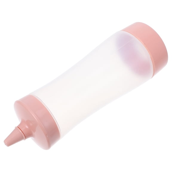 ELAYARD 2Pcs Pink Condiment Squeeze Bottles for Kitchen with Ergonomic Design and Precise Sauce Dispensing