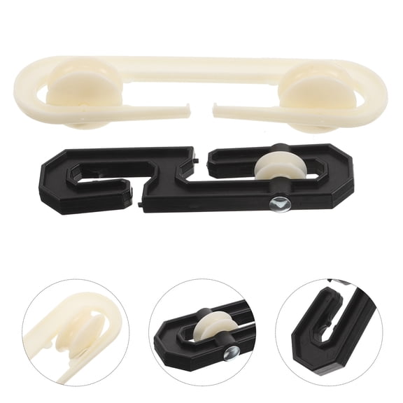 ELAYARD 2Pcs Plastic Clothesline Separator with Heavy Duty Wheel for Smooth Adjustment and Clothesline