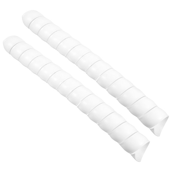 ELAYARD 2Pcs White Plastic Tree Trunk Guards Spiral Design Tree Bark Protector for Winter