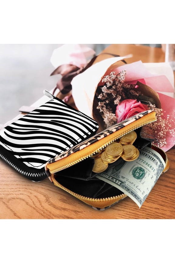 2-Pack Lightweight Portable Credit Card Wallets for Women, Travel Storage Case with Stylish Pattern Design