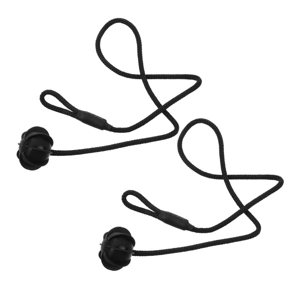 ELAYARD 2Pcs Rear Hatch Cover Strings Black Plastic Car Parcel Shelf Holding Straps