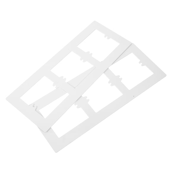 ELAYARD 2-Pack White Triple Gang Wall Plate Covers for Standard Electrical Outlet Boxes, and Easy to Install