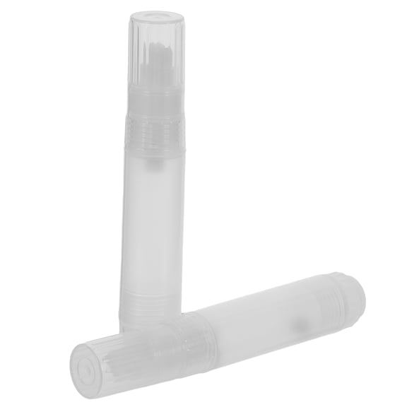 ELAYARD 2Pcs Refillable Paint Pens Transparent with Flat Tip for Accurate Writing on Wood Metal Plastic