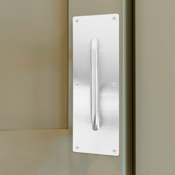 ELAYARD 2Pcs Heavy Duty Stainless Steel Door Handle Push Pull Plate for Fire Door Commercial Use