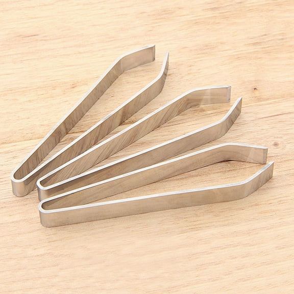 ELAYARD 2Pcs Stainless Steel Fish Bone Tweezer Kitchen Pliers with Non Slip Grip