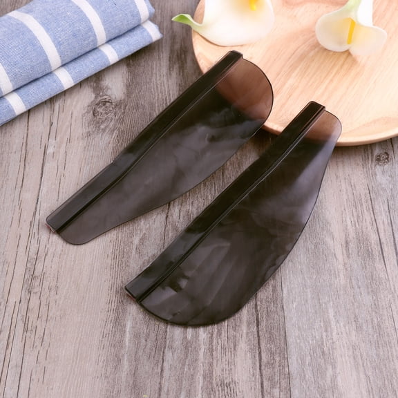 ELAYARD 2Pcs Side Mirror Rain Shield Black Flexible PVC Material for Car Safety and Style