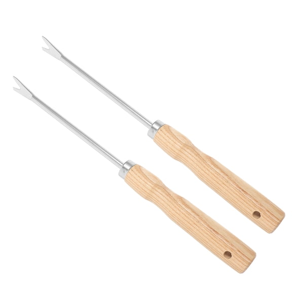 ELAYARD Gardening Soil Loose Tool, Wooden and Iron, Practical for Weeding, 2Pcs