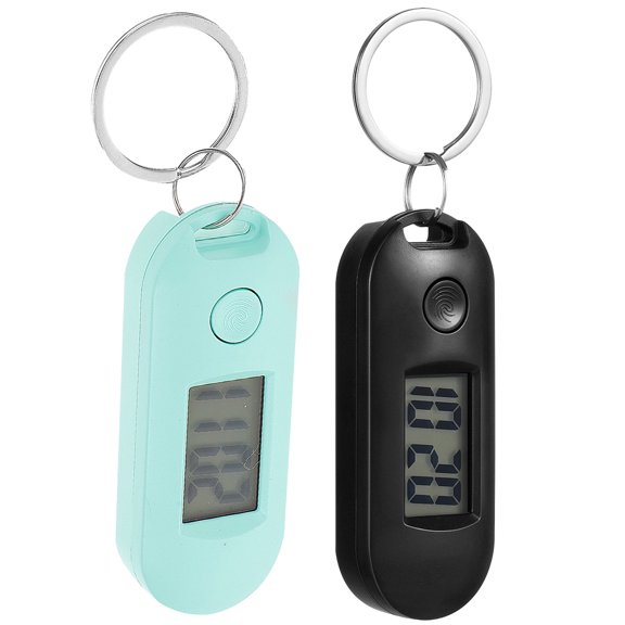 ELAYARD 2Pcs Portable Keychain Digital Watches Plastic Lightweight for Outdoor Activities