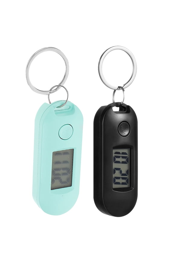 2Pcs Small Electronic Watches Keychain with LED Assorted Colors Practical for Students