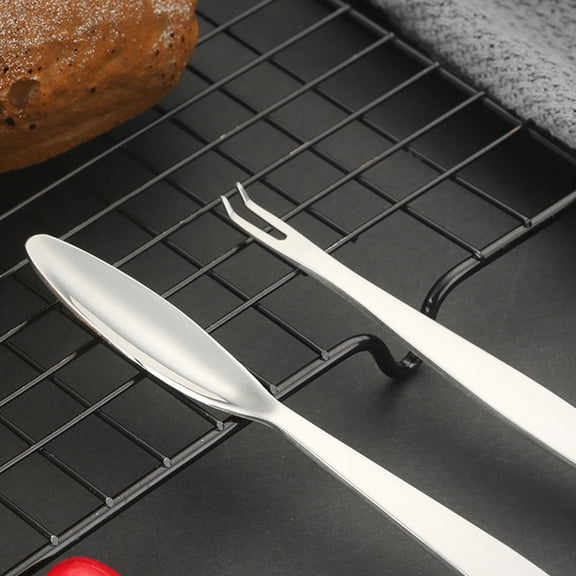 ELAYARD 2-Pack Stainless Steel Crab Forks Set for Seafood, Kitchen Utensils and Dining Tools for Home Use