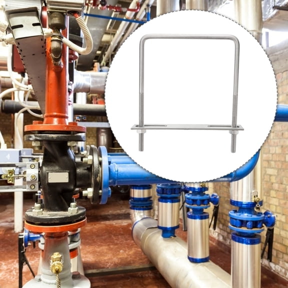 ELAYARD 2Pcs Stainless Steel Right Angle U Tube Clamps Bolts for Outdoor Marine Use