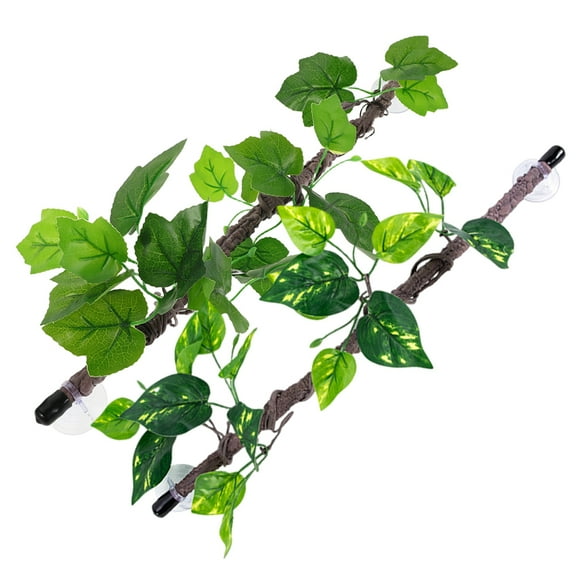 ELAYARD Flexible Reptile Habitat Vines Assorted Color for Gecko Lizard Terrarium 2Pcs
