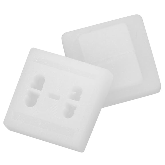 ELAYARD Realistic Miniature Switches and Sockets for Dollhouse Decoration Easy to Install 1:12 Scale White Plastic 2pcs Set