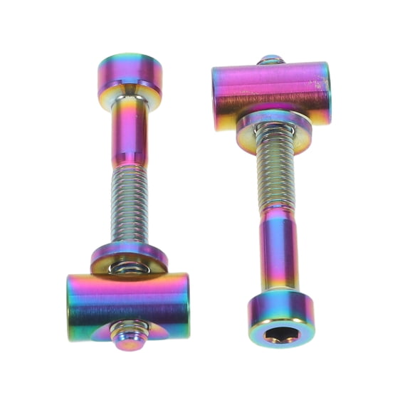 ELAYARD 2-Pack Titanium Alloy Bike Seatpost Clamp Bolts, Precision Machined Screws for Mountain & Road Seats
