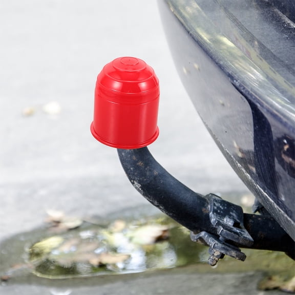 ELAYARD 2Pcs Red Trailer Hitch Ball Cap for Stable Fit and Stylish Appearance with Easy Installation
