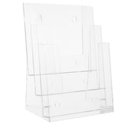 ELAYARD K-448 A5 Transparent Acrylic Wall Mount Brochure Holder 2 Pack