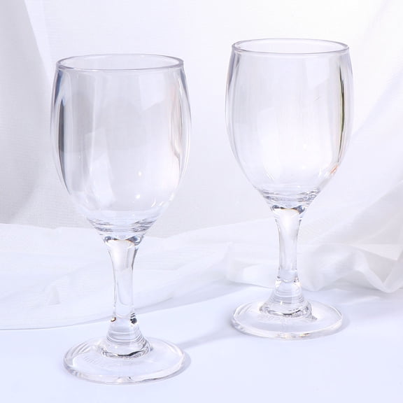 ELAYARD Set of 2 Modern Transparent Acrylic Cocktail Glasses for Home, Hotel, and Bar Use