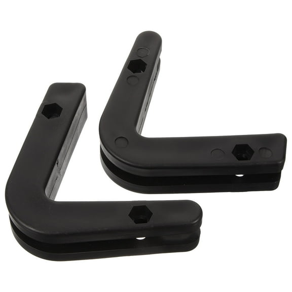 ELAYARD 2pcs Barbell Hanger Wall Mount Black PP Simple Design for Fitness Equipment Gym