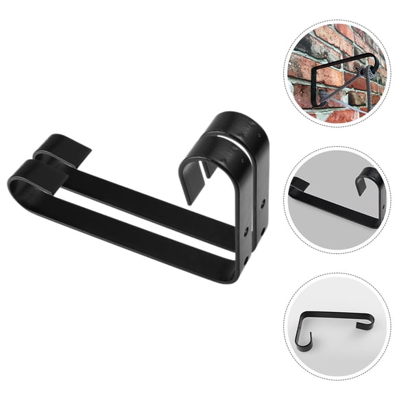 ELAYARD 2- Mounted Metal Plant Hooks for Hanging Flower Pots, Outdoor Hangers with Screws Included