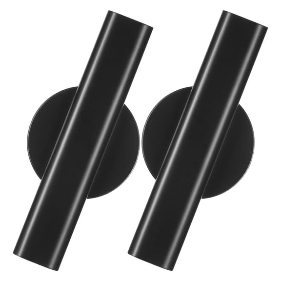 ELAYARD Black Metal Wall Vase, Stylish Wall-Mounted Flower Holder for Home Decor and Indoor Plants Display