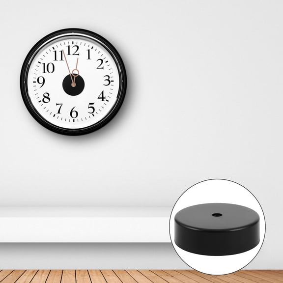 ELAYARD Black Clock Mechanism Box, Waterproof, Durable, Modern Design, 2Pcs