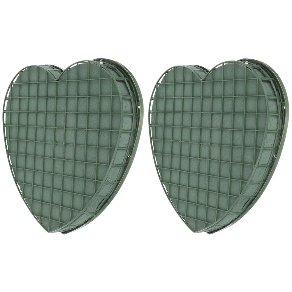 ELAYARD 2Pcs Green Floral Holding Blocks with Suction Cups for DIY Wedding Flower Arrangement