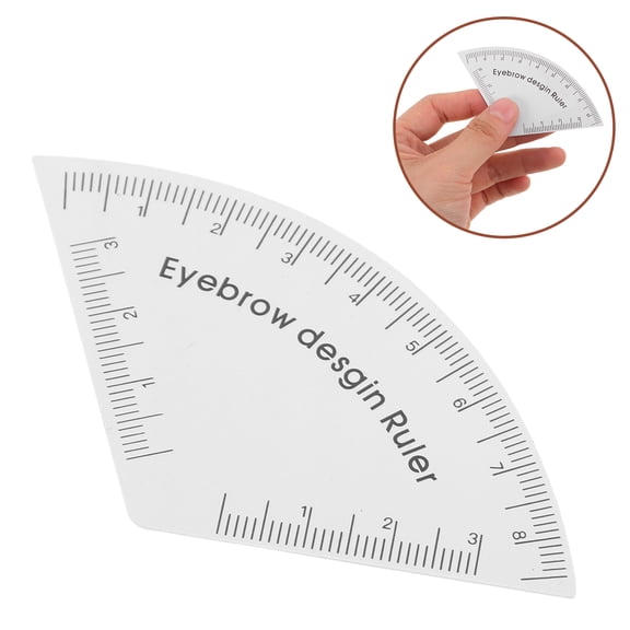 ELAYARD Eyebrow Guide Ruler PVC Precise Mapping for Home Use Elayard 2Pcs