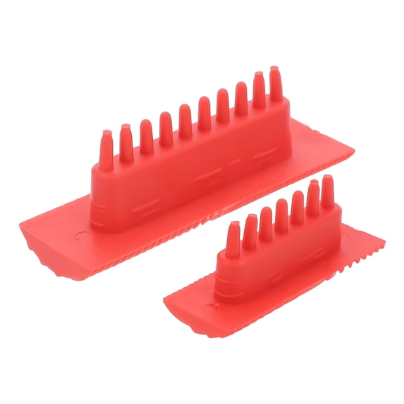 ELAYARD 2Pcs Wood Grain Painting Tool Set Red for Creating Authentic Wood Texture on Multiple Materials